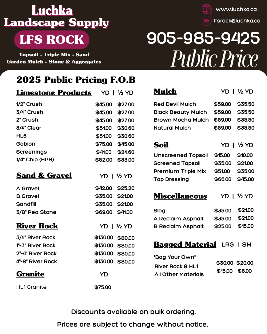 LFS Rock Public Pricing